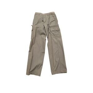 Quiksilver Cargo Pants Boys Gray Multi Pocket Size 29"/18 Logo In Excellent Used